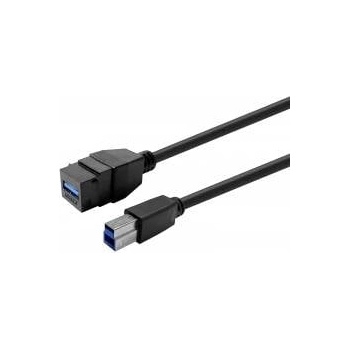 VivoLink Keystone Black USB3.0 A-Female to USB3.0 B-Male