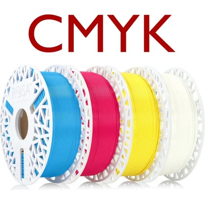 Rosa3D PLA Starter Lithophane – CMYK sada 1,75mm 4×1 kg