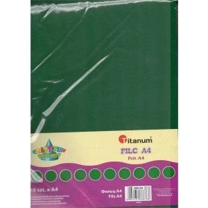 TITANUM Felt A4 dark green 10pcs