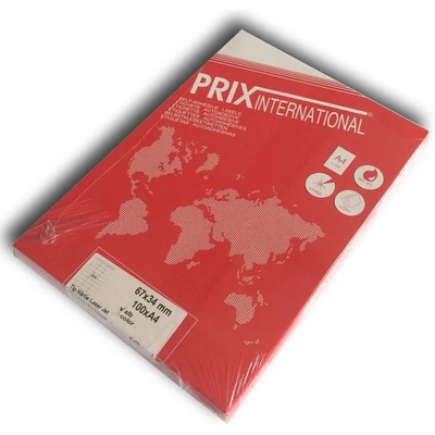 ZINTA Етикети на лист A4, 105 x 48 mm, 12 ет. / лист (12/A4-105X48)