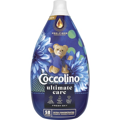 Coccolino Ultimate Care Fresh Sky ултраконцентриран Омекотител 58 пранета 870ml (8720181414909)