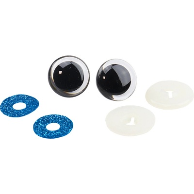 Pro Háčkování Oči bezpečnostní třpytivé tmavě modré 2. JAKOST, 23 mm