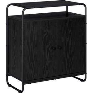 vidaXL Бюфет Черен дъб 68 x 35 x 75 cm Обработено дърво (8007978)