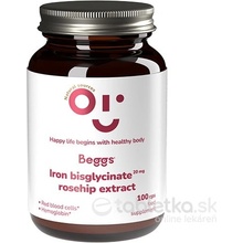 Beggs Iron bisglycinate 20 mg rosehip extract 100 kapsúl