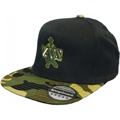 Vass Snapback Black With Camo Peak