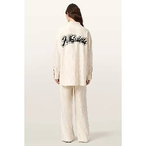 AllSaints широк панталон дамски с вискоза OLGA (W093TE)
