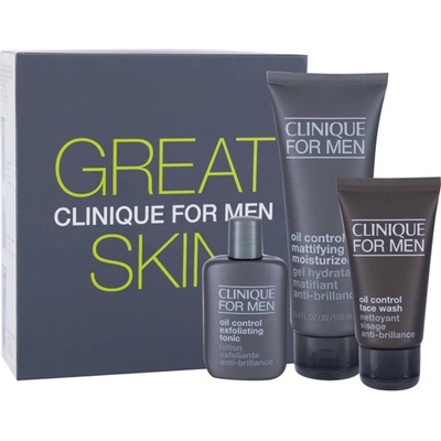 Clinique Great Skin For Men комплект с матиращ крем за мазна кожа 100 мл за мъже 1 бр