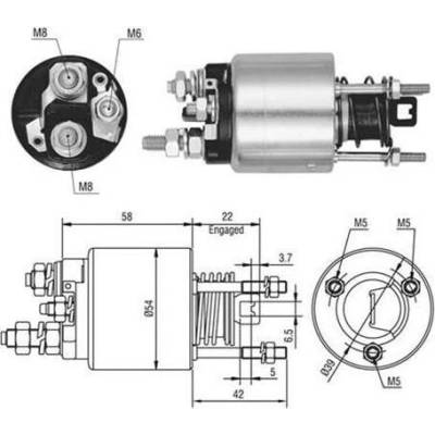MAGNETI MARELLI Elektromagnetický spínač, startér 940113050526
