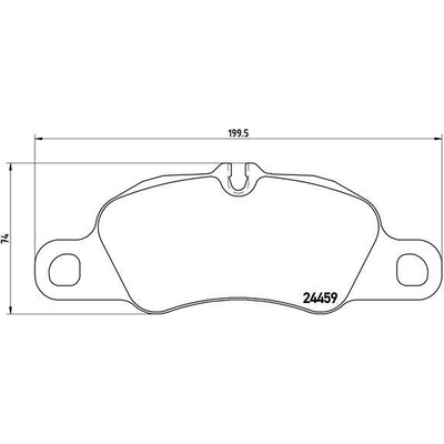 Sada brzdových platničiek kotúčovej brzdy BREMBO P 65 019
