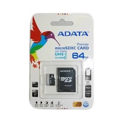 Adata Premier micro SDXC 64GB AUSDX64GUICL10A1-RA1