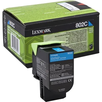 Lexmark КАСЕТА ЗА LEXMARK CX310/CX410/CX510 - Cyan - Return program cartridge - /802C/ - PN 80C20C0 (101LEX CX310C)