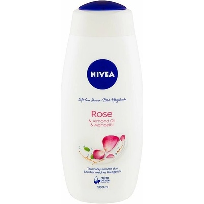 Nivea Rose & Almond Oil jemný sprchový krém 12 x 500 ml