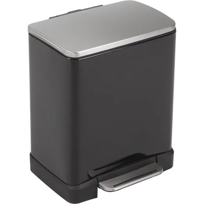 EKO-Europe Кош за отпадъци EKO E-CUBE с педал (20 л) - черен (EKO 926820 - Black)