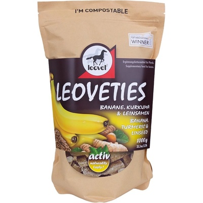 Leovet Pamlsky banán kurkuma lněné semínko 1 kg