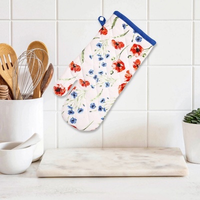Avax kuchyňská chňapka QK-188 vlčí máky červeno-modrá 35 x 18 cm – Zboží Dáma