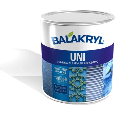 Barvy a laky Hostivař akryl Uni mat 0100 2,5kg bílá