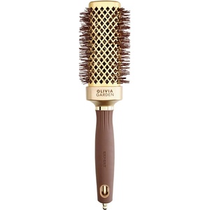 Olivia Garden Expert Blowout Straight Square Brush Gold & Brown 40 mm