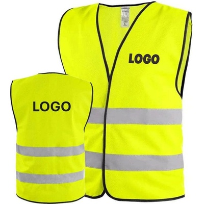 CXS Gustav reflexní vesta s potiskem LOGO záda a prso žlutá