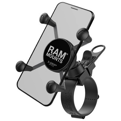 kompletní sestava univerzálního držáku X-Grip na řídítka do průměru 60 mm, RAM Mounts | Zboží Auto