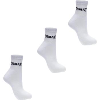 Everlast Мъжки чорапи Everlast Quarter Sock 3 Pack Mens - White