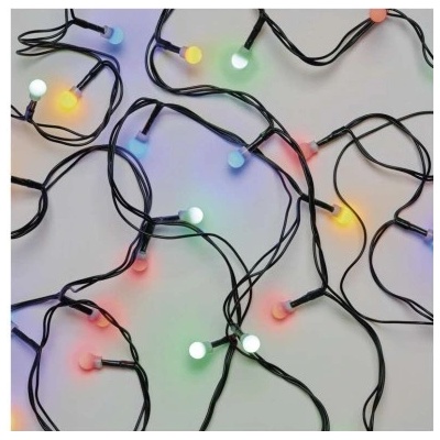 EMOS Lighting LED vianočná cherry reťaz guličky 30 m vonkajšia aj vnútorná multicolor časovač