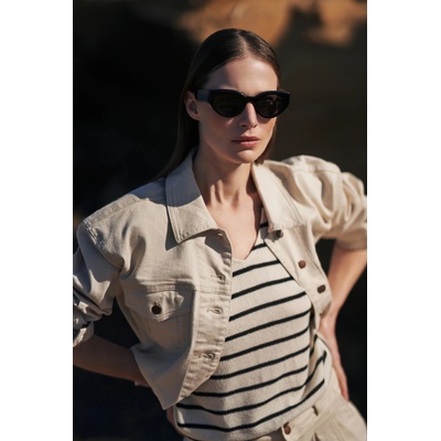 Moodo Кремава дънково яке Moodo | Bezhov | ЖЕНИ | XL