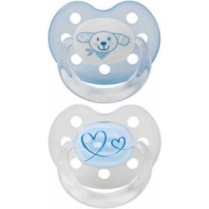 Baby-Nova Силиконови залъгалки Baby Nova - Размер 1, сърце и куче, 2 броя (28220) - ozone