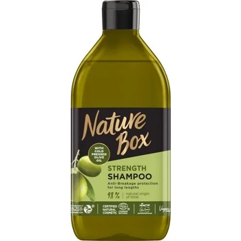 Nature Box Olive Oil Shampoo - Натурален шампоан против накъсване с масло от маслина 385мл