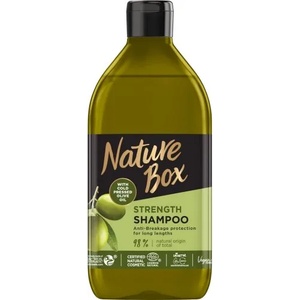 Nature Box Olive Oil Shampoo - Натурален шампоан против накъсване с масло от маслина 385мл
