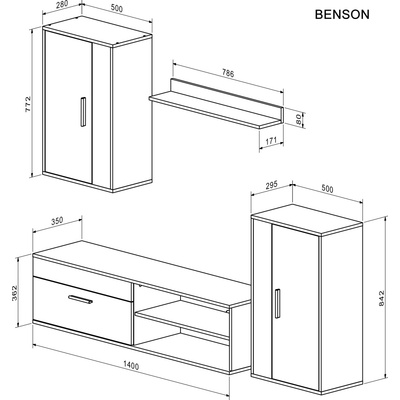Halmar Benson dub artisan / černá – Sleviste.cz