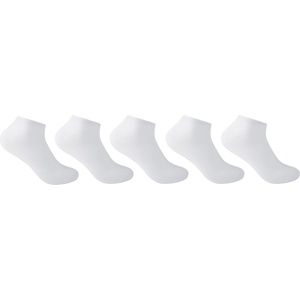 Slazenger Мъжки чорапи Slazenger 5 Pack Trainer Socks Mens Size 7-11 - White