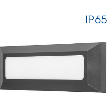 VIVALUX LED осветително тяло ALVIA LED RC ∙ 4W ∙ тъмно сиво ∙ 4000K ∙ IP65 | Влагозащитена фасадна лампа Vivalux (VIV003662)