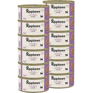 Applaws Консерва за котки с скумрия и сардини в бульон 12 x 156 г