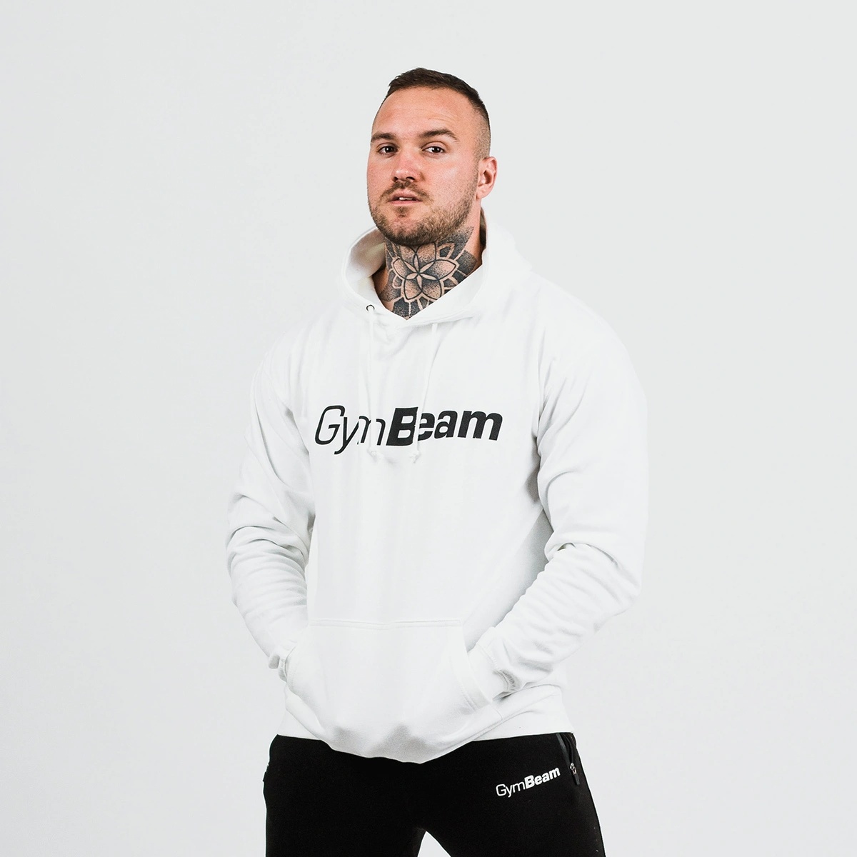 GymBeam Суичър PRO Hoodie White XL