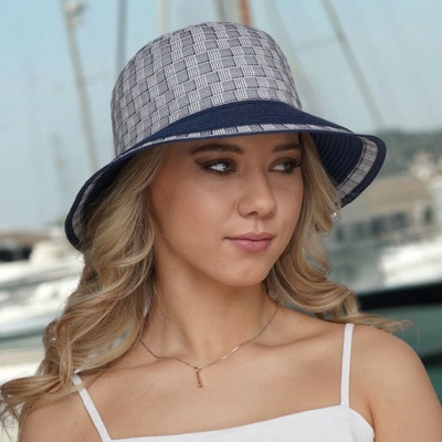 Krumlovanka letní nemačkavý klobouk Bucket Ba-30245506 béžová