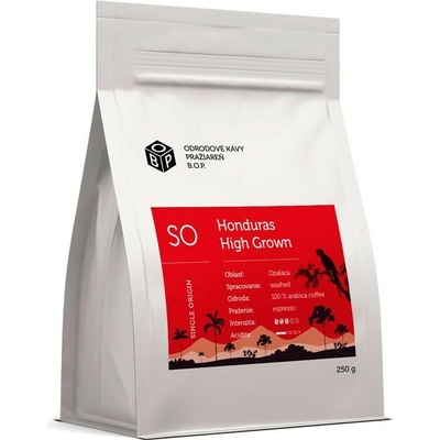 BOP Zrnková káva Honduras High Grown 250 g