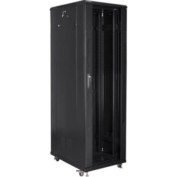 Lanberg Комуникационен шкаф Lanberg rack cabinet 19" free-standing 42U / 800x800 self-assembly flat pack, black (FF01-8842-12B)