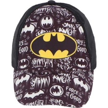 EplusM chlapčenská čiapka s brmbolcom Batman čierna