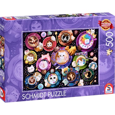Schmidt Spiele Пъзел Schmidt от 500 части - Котенца в кафето (59707)