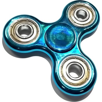 Fidget spinner kov modrý