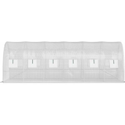 SucceBuy PE ocel pozinkovaná 30,6 kg 6 x 3 x 2,1 m bílý