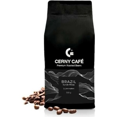 Eurona Mletá výběrová káva Cerny Café 100% Arabica BRAZÍLIE Sul de Minas 0,5 kg