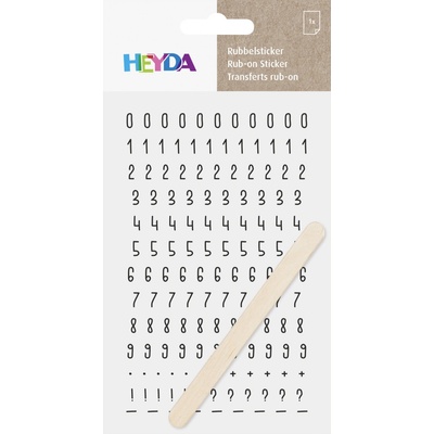 HEYDA Propisoty 10x19 cm - čísla černé
