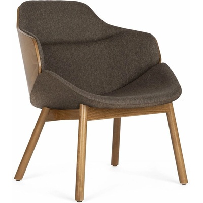 Paged Aria Lounge M-5350 Wood Back Panel Base Wood / buk morený / látka kat. 1