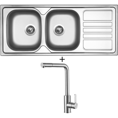 Set Sinks OKIO 1160 DUO V + Laveo BONA BAB 269D