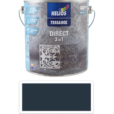 Tessarol Direct 3in1 antikorozní barva na kov 2,5L antracitově šedá RAL 7016