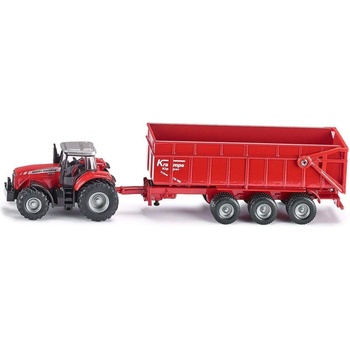 Image 1 of SIKU Метална количка Siku Farmer - Трактор с каросерия Massey Ferguson, 1: 87 (1844)