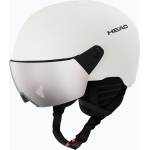 HEAD Детска скиорска каска HEAD Yuki Visor Jr marshmallow/silver/red