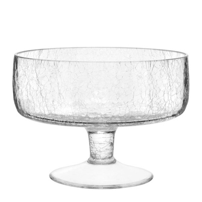 Horecano - Стъклена купа на столче ф24xh16см CRACKED (KA. NOA. 021) (0112388)