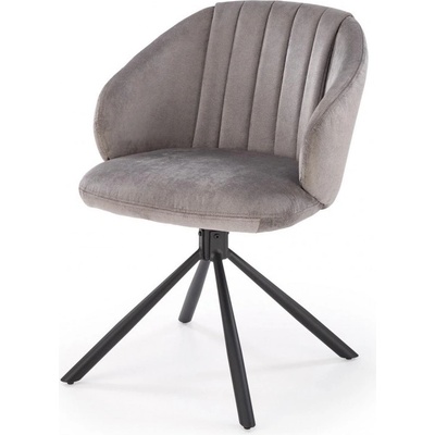 Halmar K533 popelavý Samet Havana 10 / černé nohy